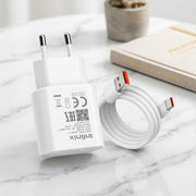 18W Fast Charger Type-C Adapter with Cable – Compact Quick Charge Wall Charger
