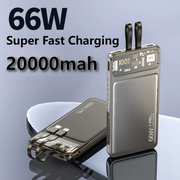 66W Super Fast Charging 20000mAh Power Bank – High-Speed Portable Charger for Phones & Laptops