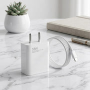 33W Fast Charger EU Plug with Type-C Cable – Quick Charge Adapter for Smartphones