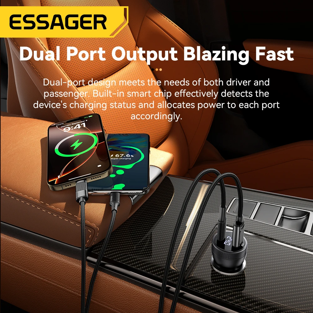 UGREEN 24W Dual USB Car Charger 50875 – Fast Charging Adapter for Vehicles