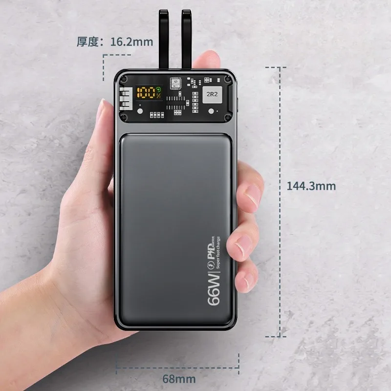 66W Super Fast Charging 20000mAh Power Bank – High-Speed Portable Charger for Phones & Laptops