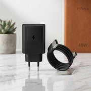 45W Super Fast Charger Type-C PD Wall Adapter with Cable – Ultra Fast Charging Adapter
