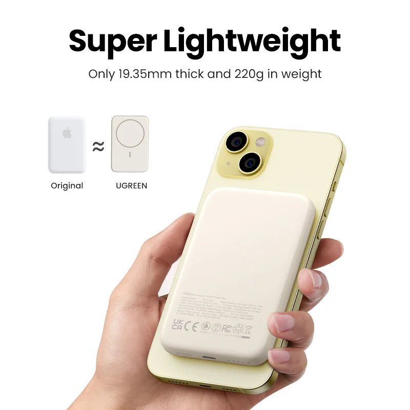 UGREEN PB761 Magnetic Wireless Power Bank 10000mAh – 30W Fast Charging Portable Charger