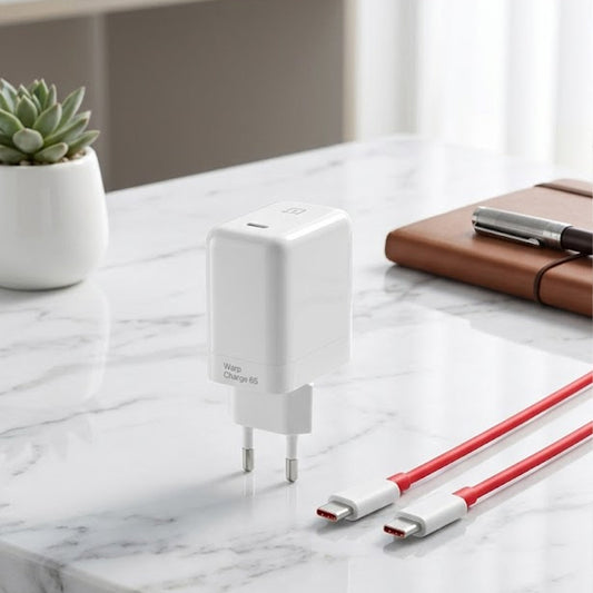65W Fast Charger Type-C with Cable – Ultra Fast Charging Adapter for Phones & Laptops