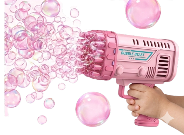 Bubble Beast Automatic Bubble Gun – Kids Bubble Blaster Toy