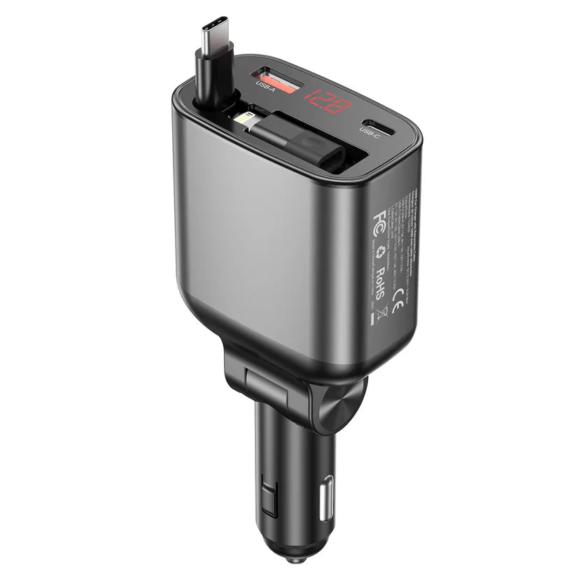 Choetech TC0033 105W Fast Car Charger USB-C + USB-A – Ultra Power Vehicle Charger