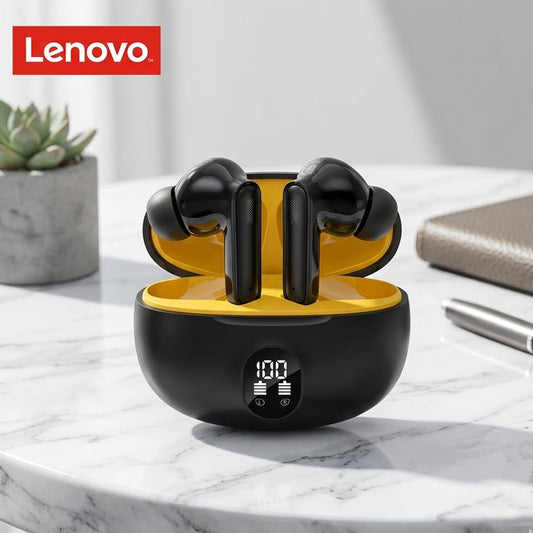 Lenovo Wireless Gaming Bluetooth Headphones – Over-Ear Headset with Deep Bass & Low Latency