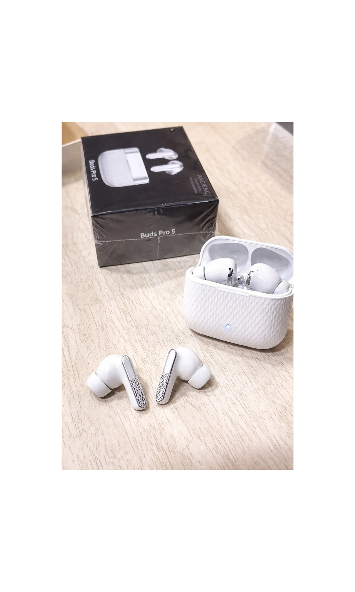 Earbuds Pro 5 Bluetooth Earphones – Touch Control, Noise Cancelling & Deep Bass