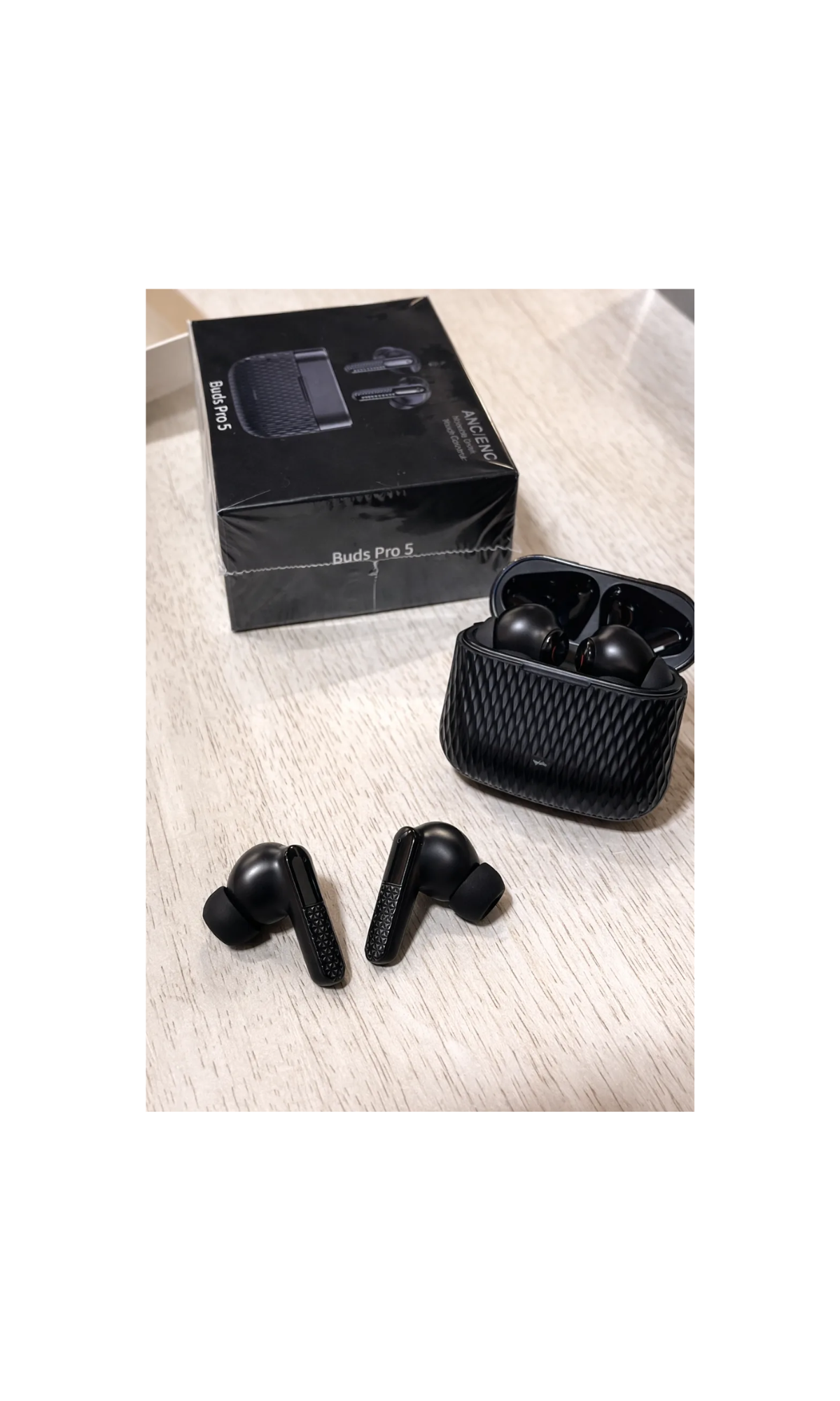 Earbuds Pro 5 Bluetooth Earphones – Touch Control, Noise Cancelling & Deep Bass