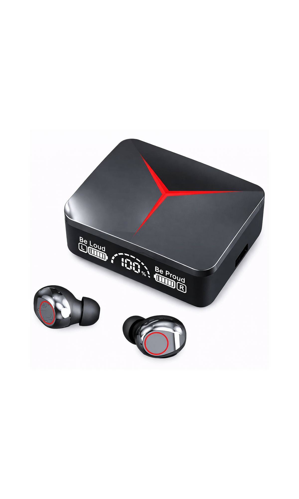M90 Bluetooth 5.3 Wireless Earbuds – In-Ear Headset with Charging Case & Deep Bass