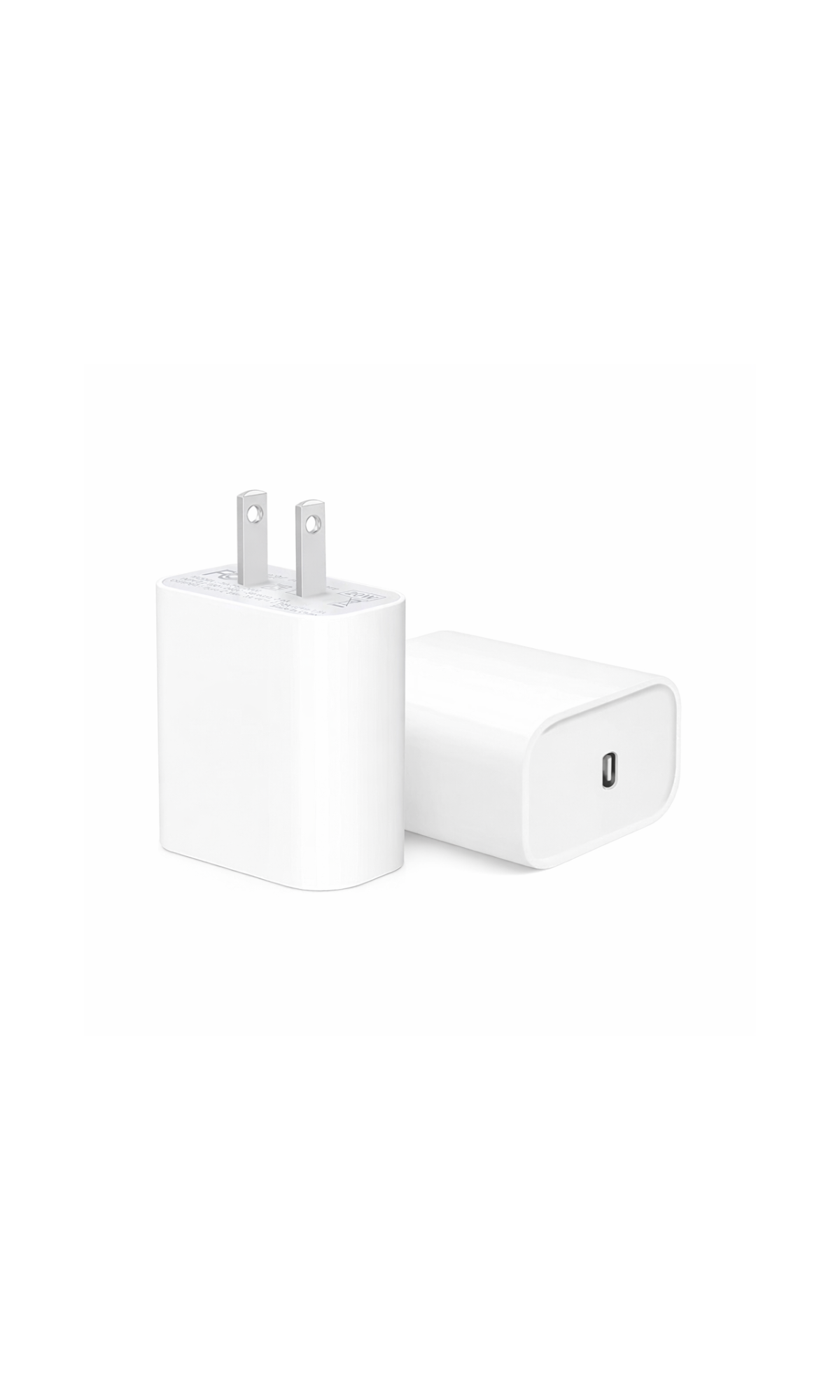 20W USB-C PD iPhone Charger with Lightning Cable – 2-Pin Fast Charging Adapter