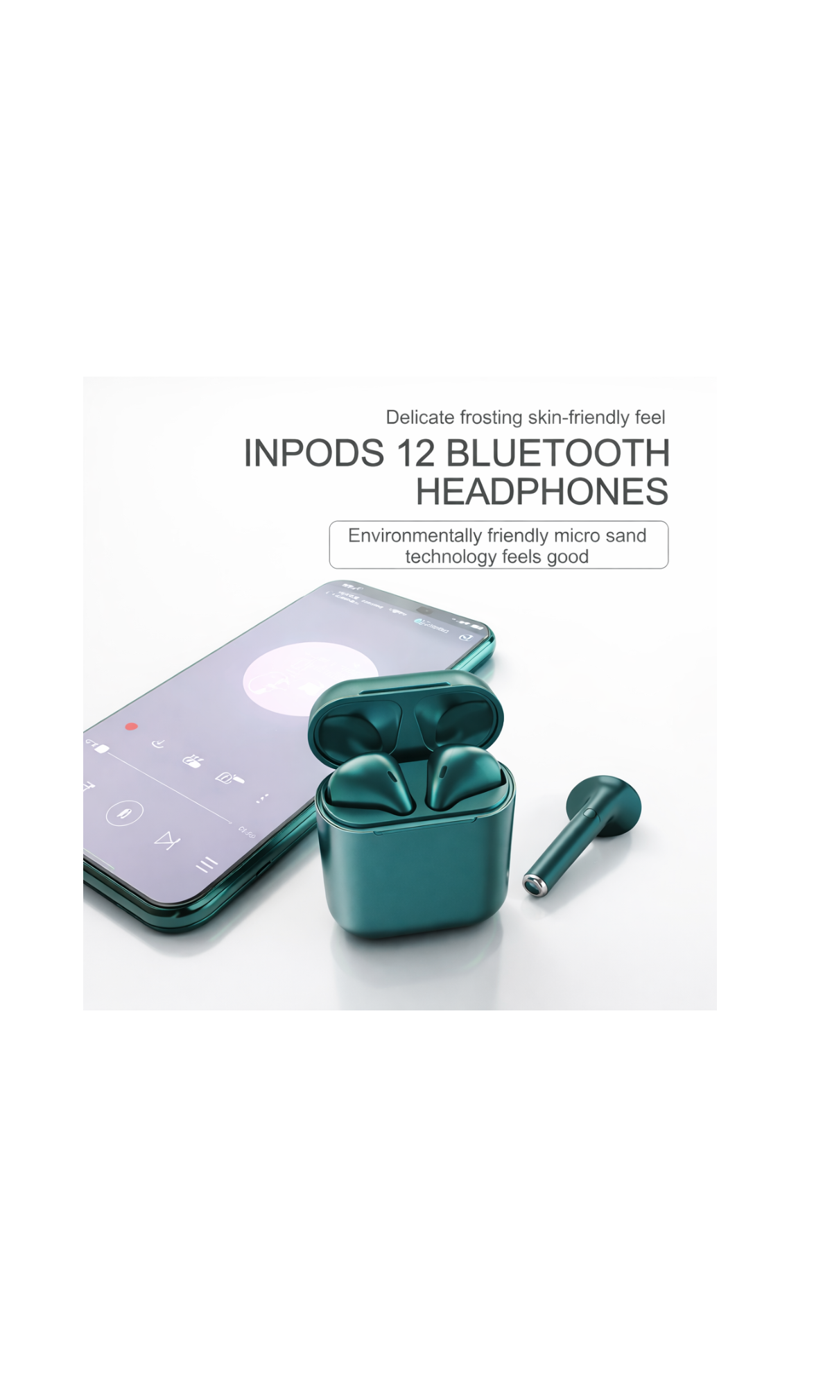 12 Double Wireless Bluetooth Earbuds – TWS In-Ear Headphones with Charging Case