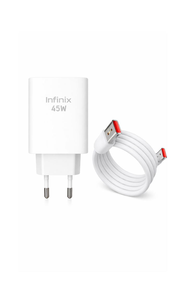 45W Fast Charger Type-C with Cable – High-Speed PD Wall Charger Adapter