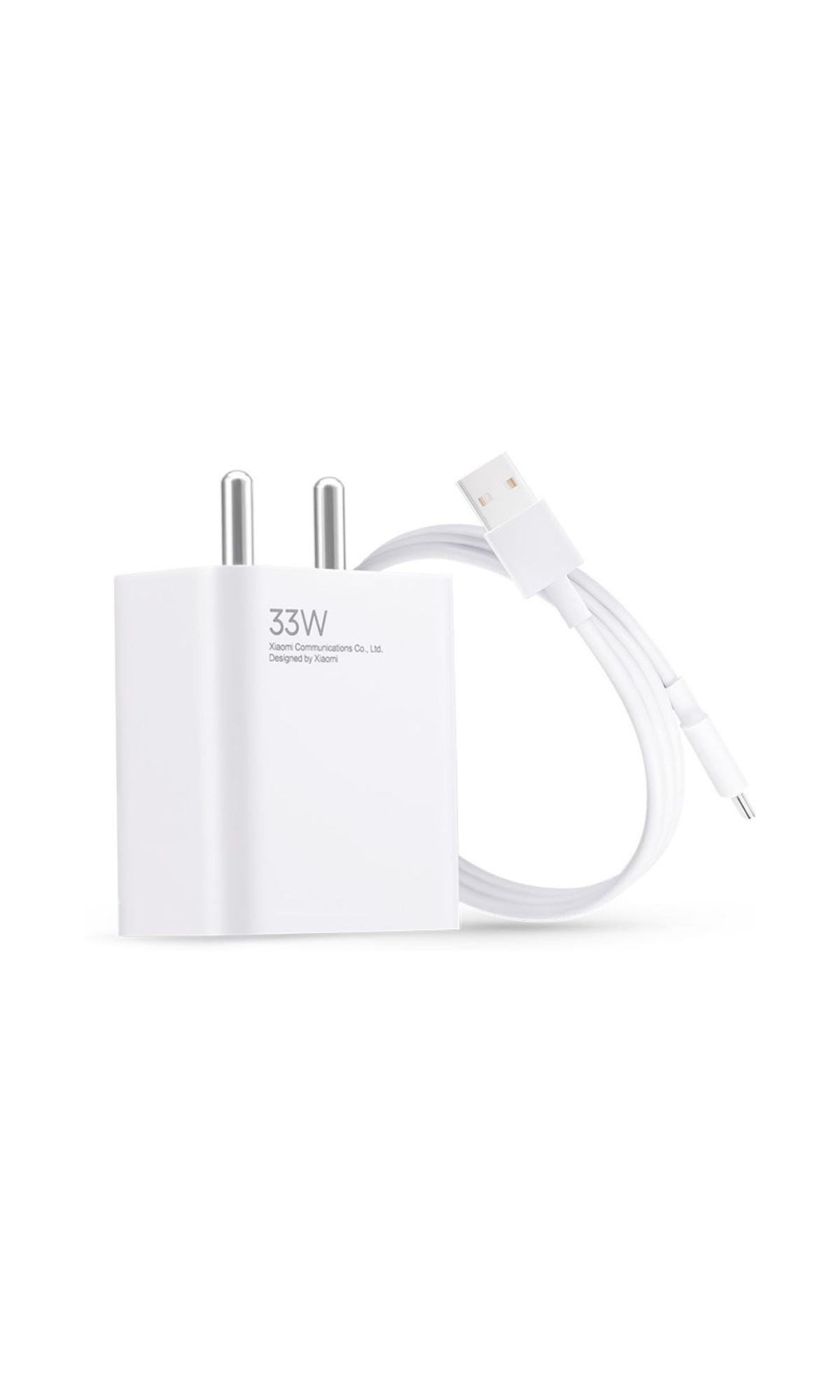33W Fast Charger EU Plug with Type-C Cable – Quick Charge Adapter for Smartphones