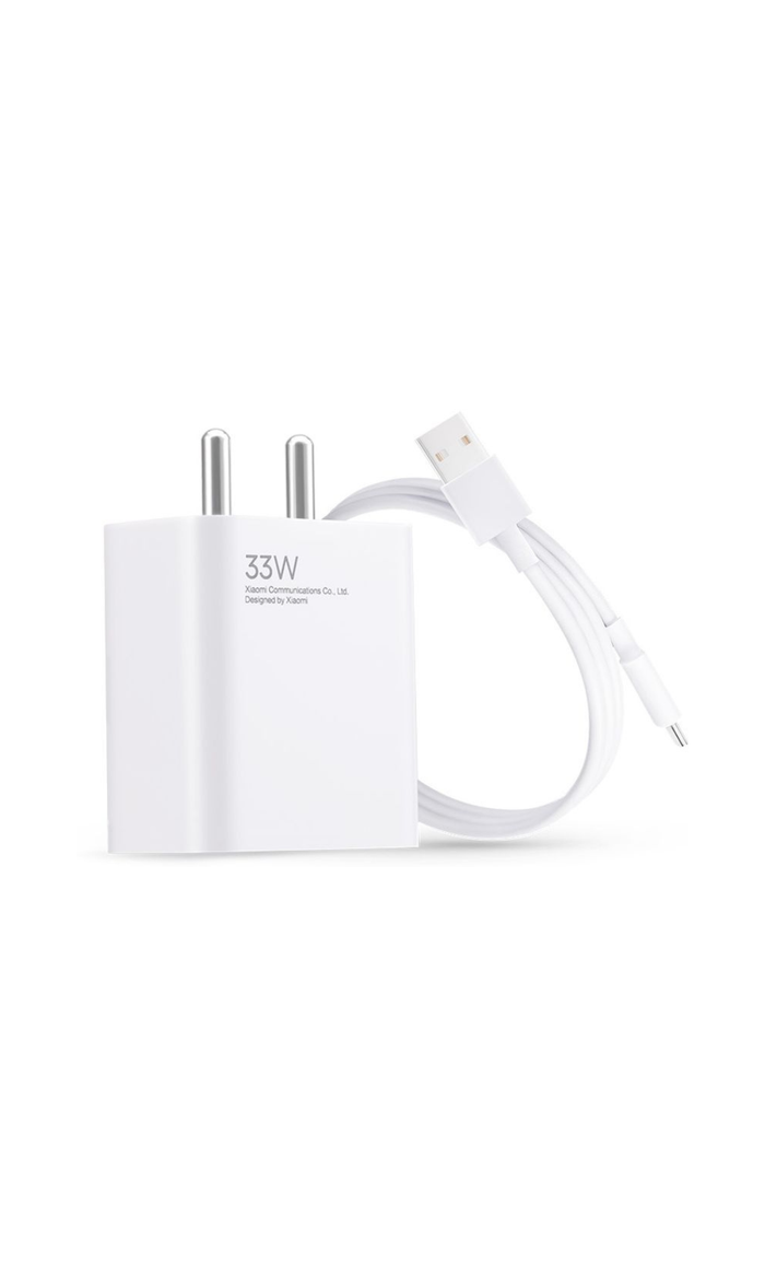 33W Fast Charger EU Plug with Type-C Cable – Quick Charge Adapter for Smartphones