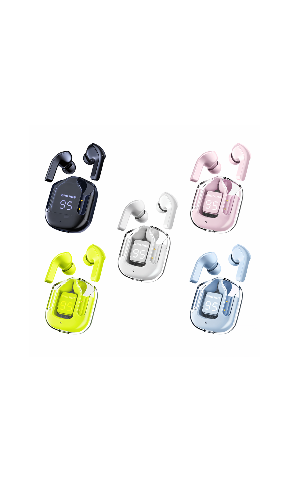 Air 31 Wireless Bluetooth Earbuds – AirPods Style Headset with Deep Bass & Touch Control
