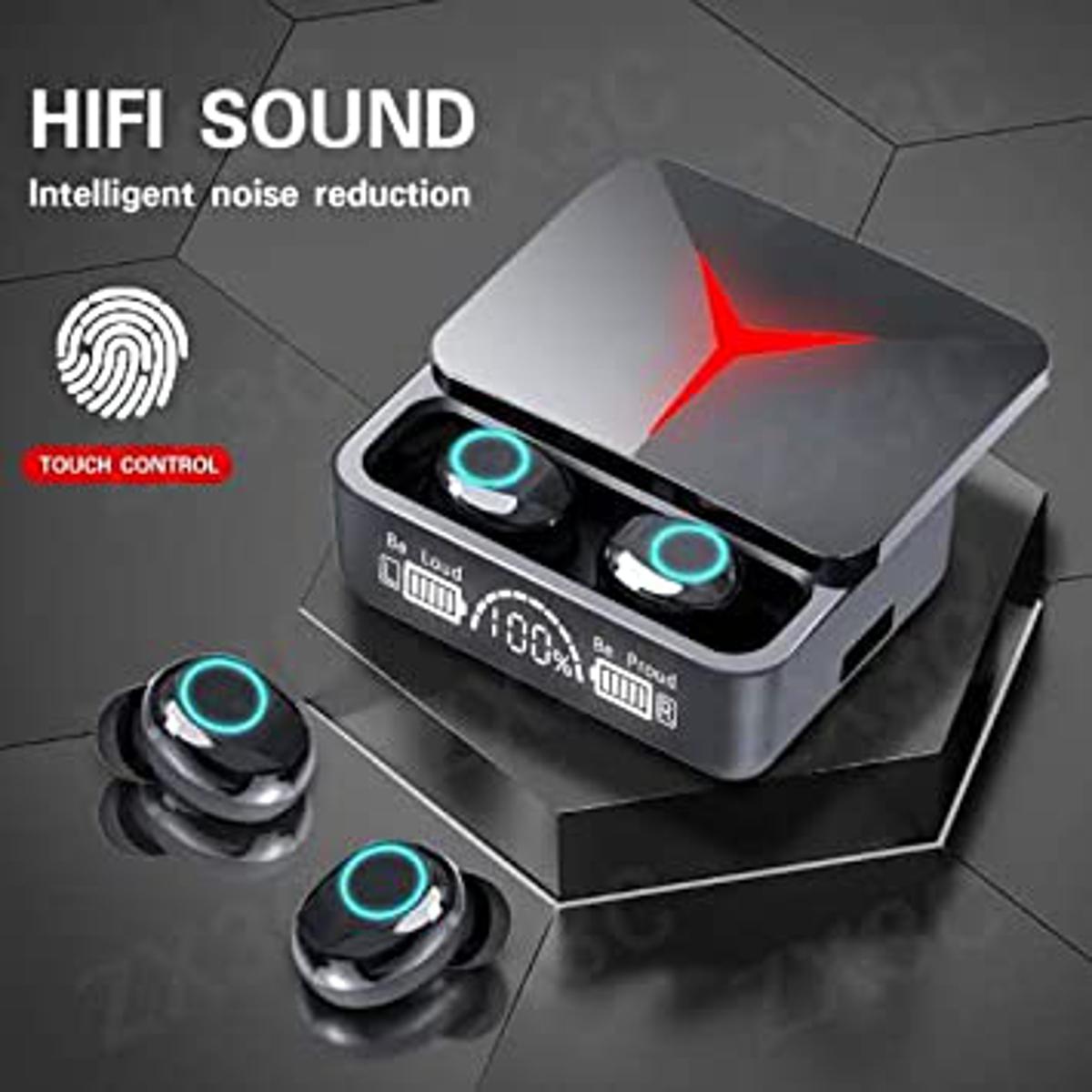 M90 Bluetooth 5.3 Wireless Earbuds – In-Ear Headset with Charging Case & Deep Bass