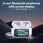 Touch Screen Smart TWS Wireless Earbuds – Bluetooth Earphones with Display Charging Case